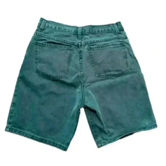 Disney Mickey Inc Turquoise Shorts‎ Girls Large embroidered Mickey Mouse Bermuda - Picture 2 of 9